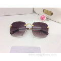 High Quality Square Rimless Sunglasses For Women